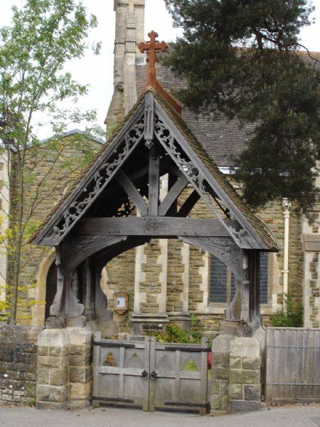 lych gate entrance to the church